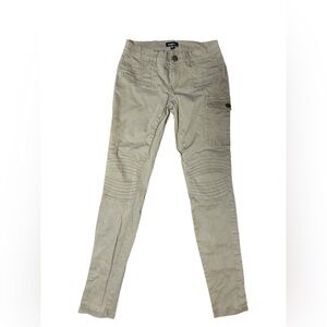 bebe Skinny Cargo Jeans - Light Khaki